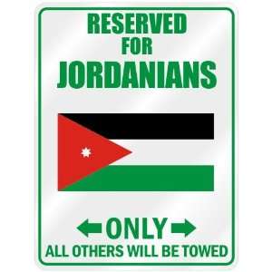  New  Reserved Only For Jordanian   Flag Nation  Jordan 