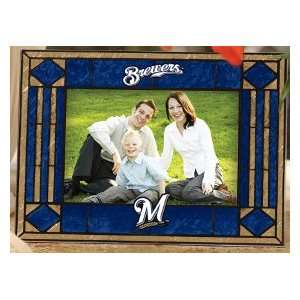    Milwaukee Brewers Art Glass Picture Frame