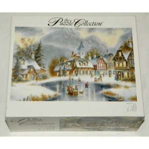    Winter in the Village   750 Piece Jigsaw Puzzle Toys & Games