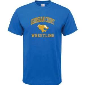   Court Lions Royal Blue Wrestling Arch T Shirt
