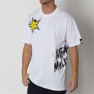    Metal Mulisha Rockstar Wreck T Shirt   Small/White Automotive