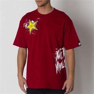    Metal Mulisha Rockstar Wreck T Shirt   X Large/Red Automotive