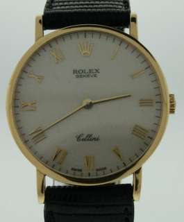 Rolex Cellini Yellow Gold Mens Watch   