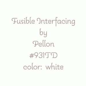   931TD Pellon Fusible Nonwoven Mediumweight Interfacing