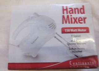 Continental Electrics CE22811 7 Speed Hand Mixer White  