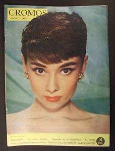 COLUMBIA 1954 Audrey Hepburn MAGAZINE Cromos LARGE Fine  