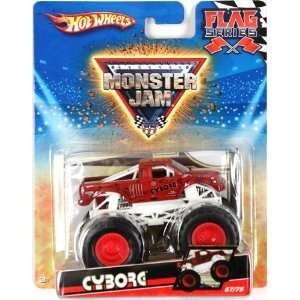  Hot Wheels Monster Jam (Flag Series)   Cyborg Toys 