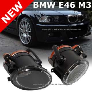 BMW E46 3 Series with M Bumper & M3 01 06 OEM Factory Style Fluted Fog 