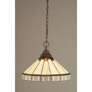 Toltec Lighting 10 964 Any Chain Pendant with Honey and Brown Mission 