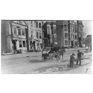  Cleaning street,damage,San Francisco earthquake,1906