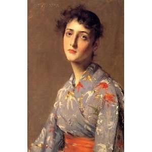   name Girl in a Japanese Kimono, By Chase William Merritt  Home