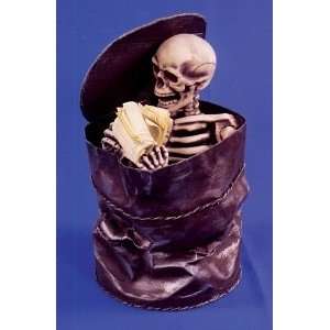  Skeleton Holding Money In Can Prop