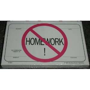 com 2 PACKAGES OF     NO HOMEWROK HOME WORK PASS   AWARDS 100 SHEETS 