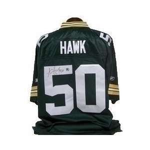 AJ Hawk Autographed Green Bay Packers Home Jersey