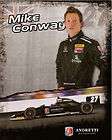 2011 mike conway indy car 500 photo card postcard izod