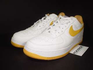 02 Nike Air Force 1 WHITE GOLD LA LOS ANGELES LAKERS 12  