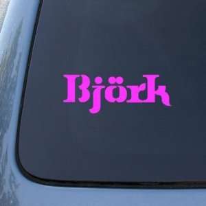  BJORK   Vinyl Car Decal Sticker #1784  Vinyl Color Pink 