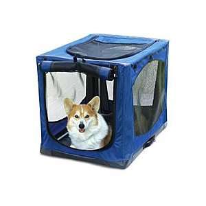 Cabana Crate (Soft sided, Folding Dog Crate)   Small, Blue 