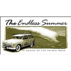    Endless Summer Movie Woody Car Retro Tin Sign