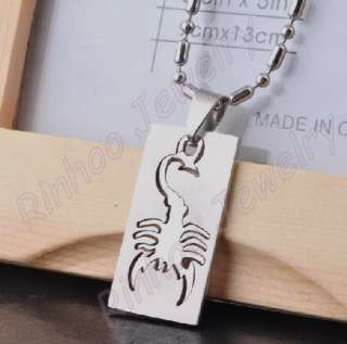 free Stainless Steel pendant Necklace31x16mm 6pcs  