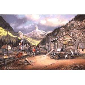  Ted Blaylock   Nuggetville Giclee on Paper