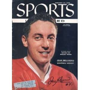  Jean Beliveau Autographed Sports Illustrated Magazine 