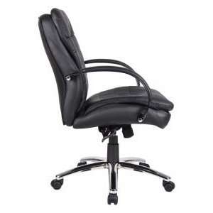  Aaria Habanera   Plush Managerial Office Chair With Chrome 