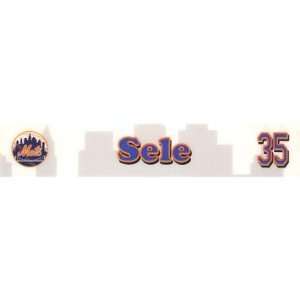 Aaron Sele #35 Mets Spring Training Game Used Locker Room Nameplate 