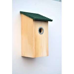   Bird House with Blowfly Screen, Natural Pine Patio, Lawn & Garden