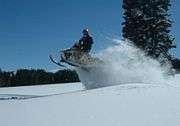 Jumping with a Ski Doo XRS 800