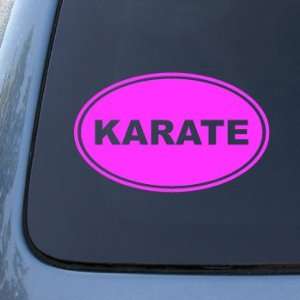 KARATE EURO OVAL   Martial Arts   Vinyl Car Decal Sticker 