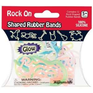  Rock Band Shaped Rubber Bands Glow In The Dark [Toy] Toys 