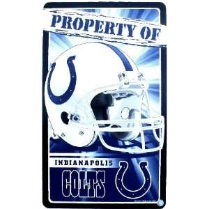  NFL Indianapolis Colts 12 x 7.5 Property Styrene Sign 