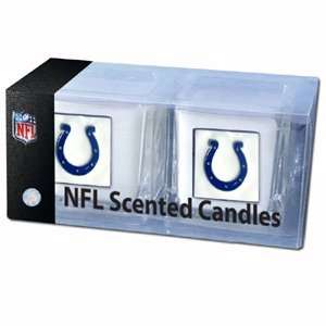 Indianapolis Colts 2 pack of 2x2 Candle Sets   NFL Football Fan Shop 