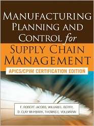 Manufacturing Planning and Control for Supply Chain Management, APCIS 