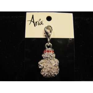  Jeweled Snowman Collar Charm 