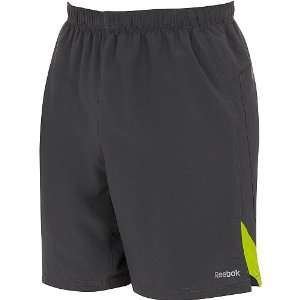   Core Run 8 Training Shorts Mens   Soft Black/Acidic Green Large
