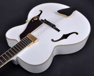 Douglas WNO 640 White Hollow Body Electric Guitar  