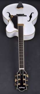 Douglas WNO 640 White Hollow Body Electric Guitar  