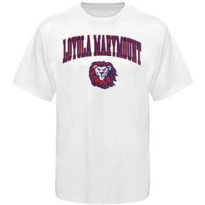  NCAA Loyola Marymount Lions White Bare Essentials T shirt 
