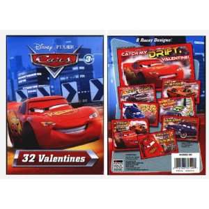  Cars Valentines Day Cards Toys & Games