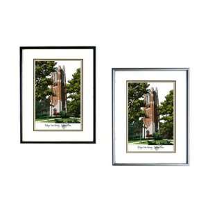 Michigan State Spartans   Beaumont Tower   Framed Undergrad Lithograph