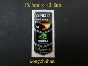 AMD Turion x2 64 + Nvidia Graphics + Signal Up Wireless sticker  