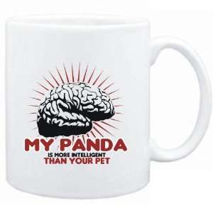 Mug White  My Panda is more intelligent than your pet  Animals 