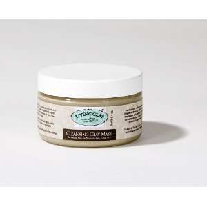  Living Clay Cleansing Clay Mask 4 Oz   All Natural Calcium 