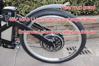 48V 1000W Electric Bicycle Motor Bike+10Ah Anti Theft Li ion Battery 