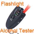 Alcohol Breath Tester Breathalyzer + Flashlight New  
