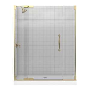   Bronze Frameless Pivot Shower Door 705729 L ABV