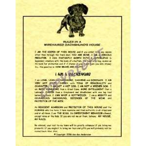  Rules In A Dachshunds House (Wirehaired)