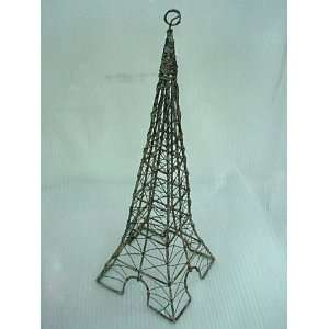  18 Vintage Wire Eiffel Tower Antique Gray